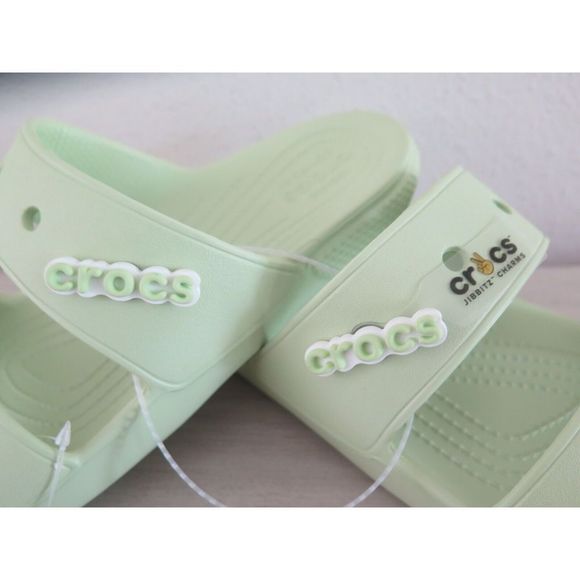 CROCS 206761-335 Men's Sz 6 Women's Sz 8 Lime Green Classic Clog Sandals - Picture 3 of 7